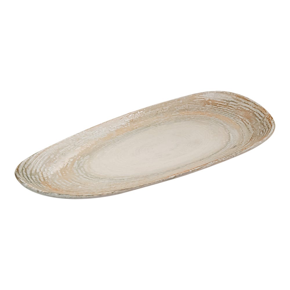 Plato de porcelana rectangular 36 cm Patera Vago 92973 Bonna
