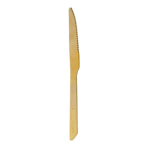Cuchillo de mesa de acero inoxidable dorado Alcatraz Aura 97171 Ranieri