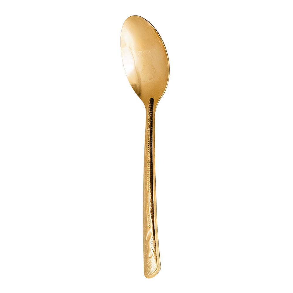 Cuchara de mesa de Aura acero inoxidable dorado Alcatraz 97174 Ranieri