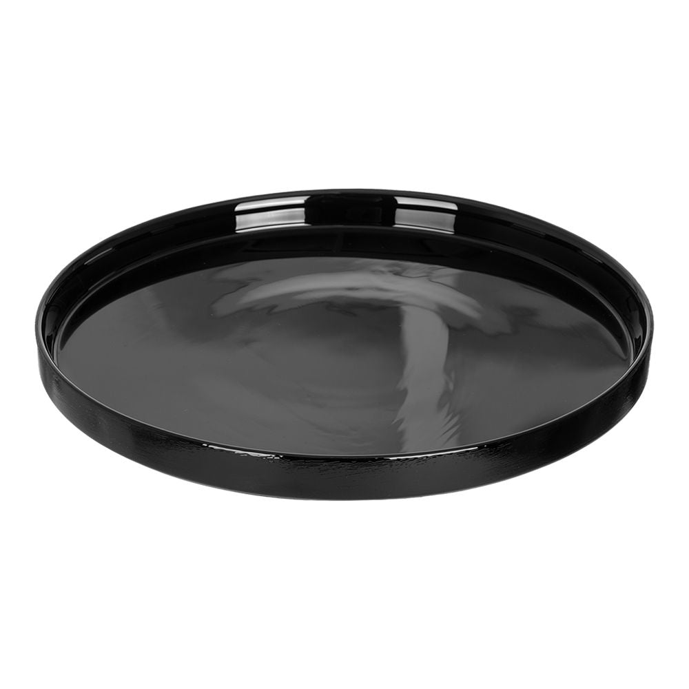 Plato de vidrio para pizza 26.7 cm Opal negro 99098 Ánfora