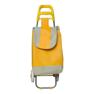 Carro de mandado plegable de acero y poliéster amarillo FWO414Y Fast