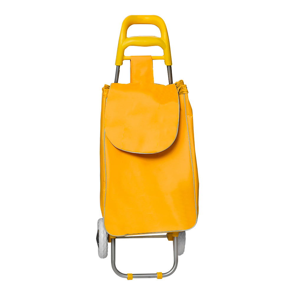 Carro de mandado plegable de acero y poliéster amarillo FWO414Y Fast