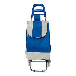 Carro de mandado plegable de acero y poliéster azul FWO414B Fast