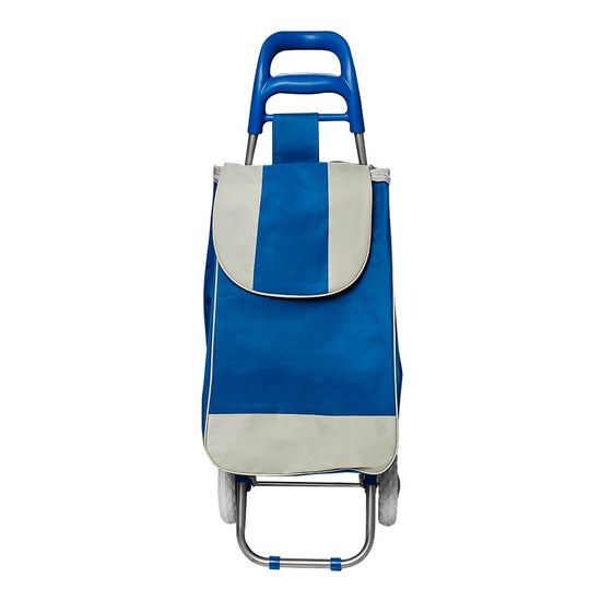 Carro de mandado plegable de acero y poliéster azul FWO414B Fast