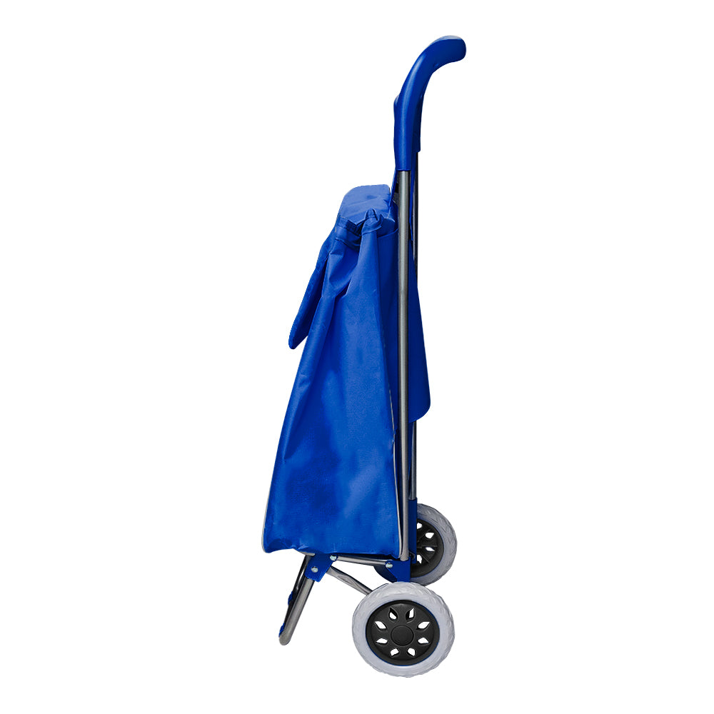 Carro de mandado plegable de acero y poliéster azul FWO414B Fast