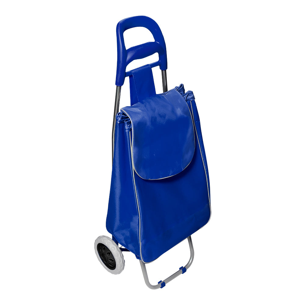 Carro de mandado plegable de acero y poliéster azul FWO414B Fast