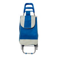 Carro de mandado plegable de acero y poliéster azul FWO414B Fast