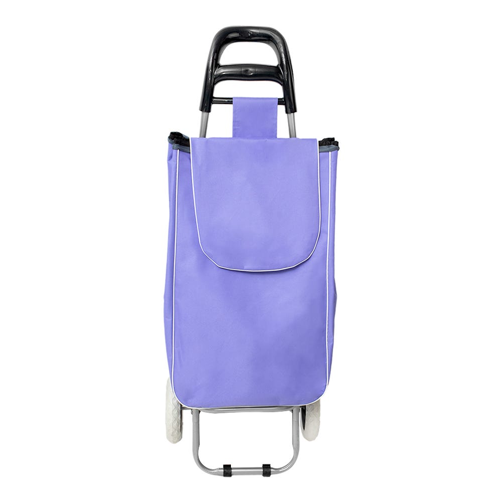 Carro de mandado plegable de acero y poliéster lila S/M Fast