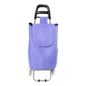 Carro de mandado plegable de acero y poliéster lila S/M Fast