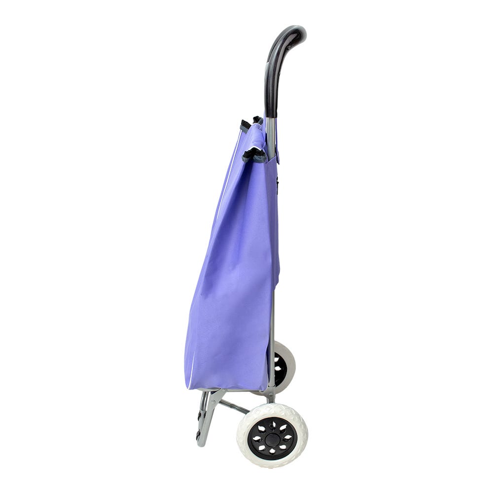 Carro de mandado plegable de acero y poliéster lila S/M Fast
