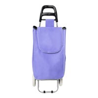 Carro de mandado plegable de acero y poliéster lila S/M Fast