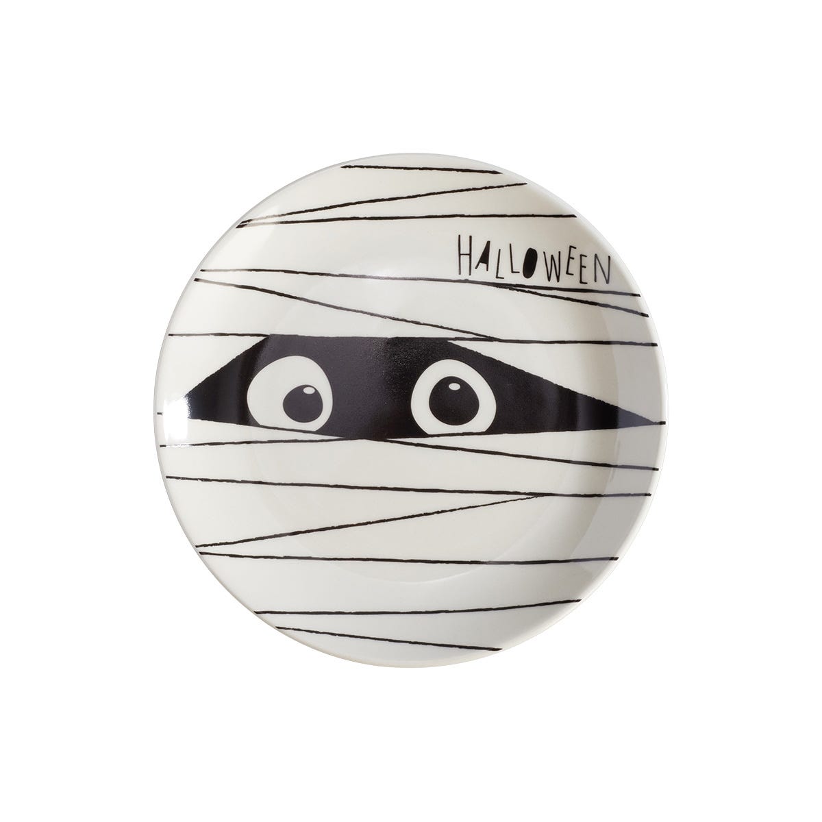 Plato postre de cerámica 20.1 cm Halloween Corona