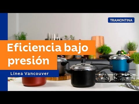Olla de presión aluminio negro 5 L Vancouver Tramontina